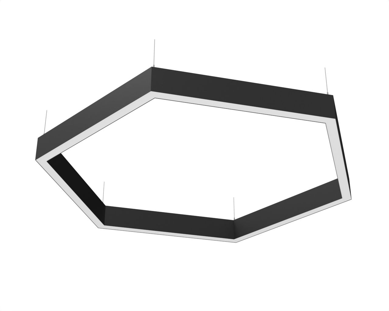Шестигранный профильный контурный светодиодный светильник LC-SHG-9035 774 Вт 2500x6 мм 6000К Опал - фото 1