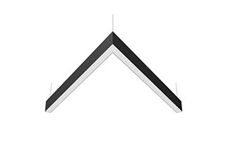 V-образный профильный контурный светодиодный светильник LC-VOB-6735 224 Вт 3200x3200 мм 6000К Опал