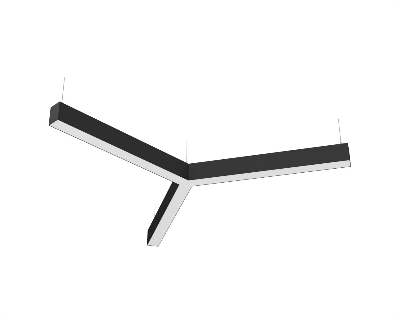 Y-образный профильный контурный cветодиодный светильник LC-YOB-7050 153 Вт 1000x3 мм 4000К Опал - фото 1